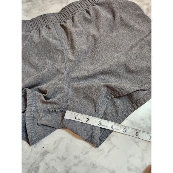 Bcg Women's Gray Black Solid Mid Rise Stretch Running Athletic Shorts Size Large - Picture 8 of 8